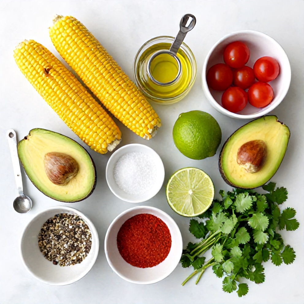 Grilled Corn Avocado Salad Ingredients