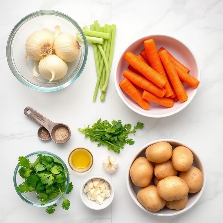 Ingredients for Hearty Italian Vegetable Soup