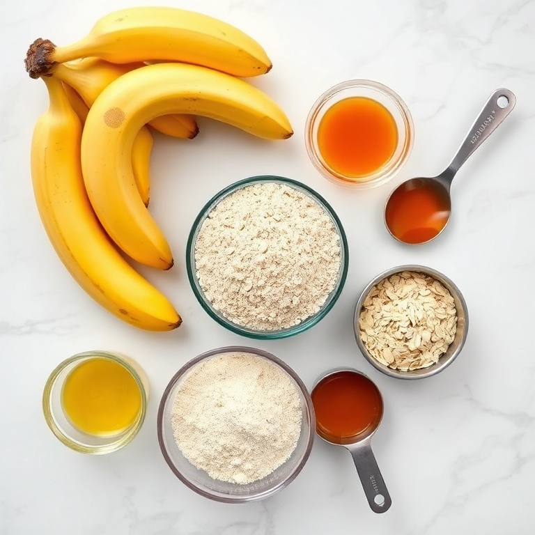 Ingredients for High Protein Banana Bread