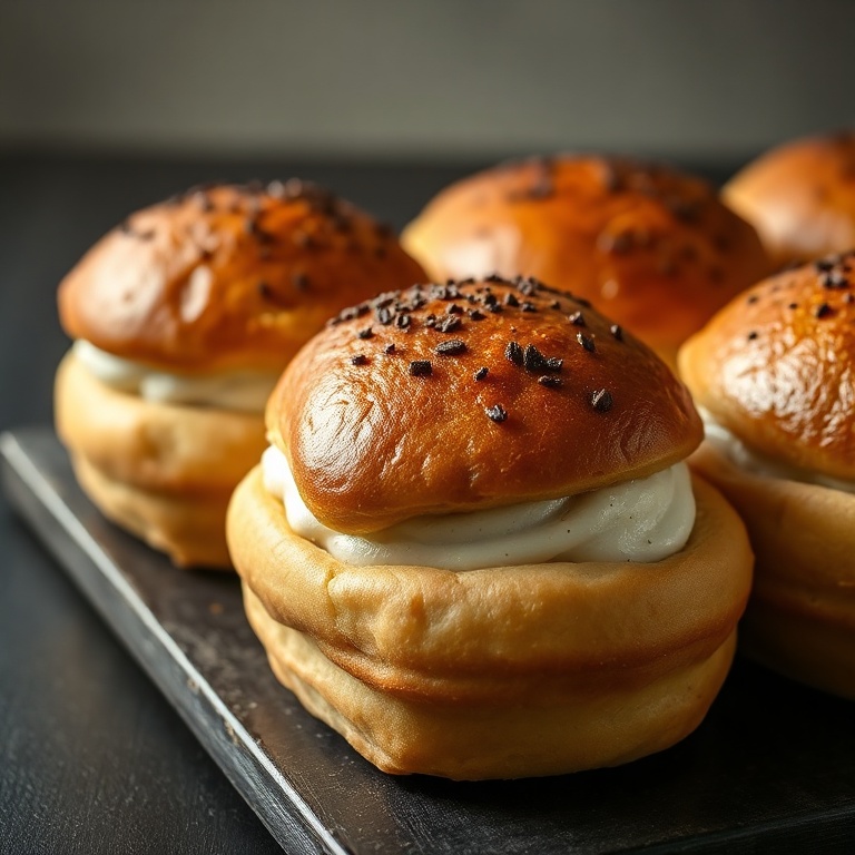 Italian Chocolate Maritozzi Buns