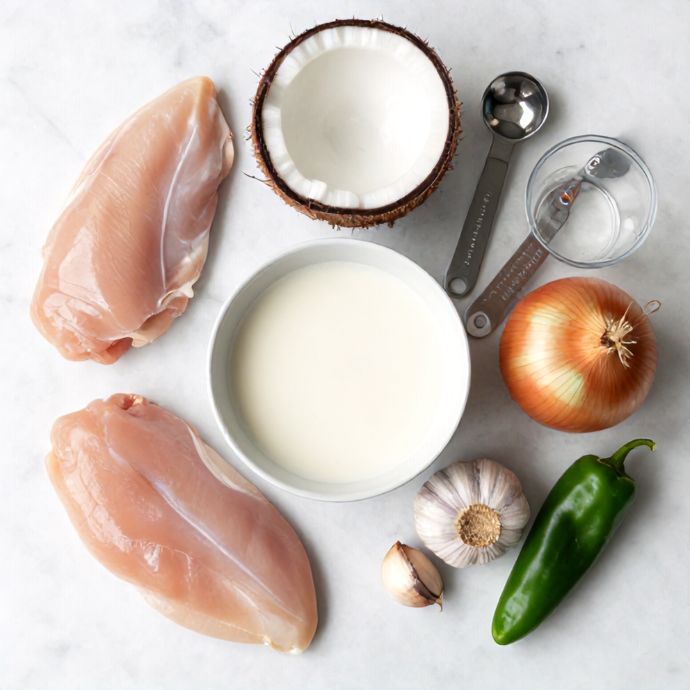 Raw Ingredients for Jamaican Curry Chicken