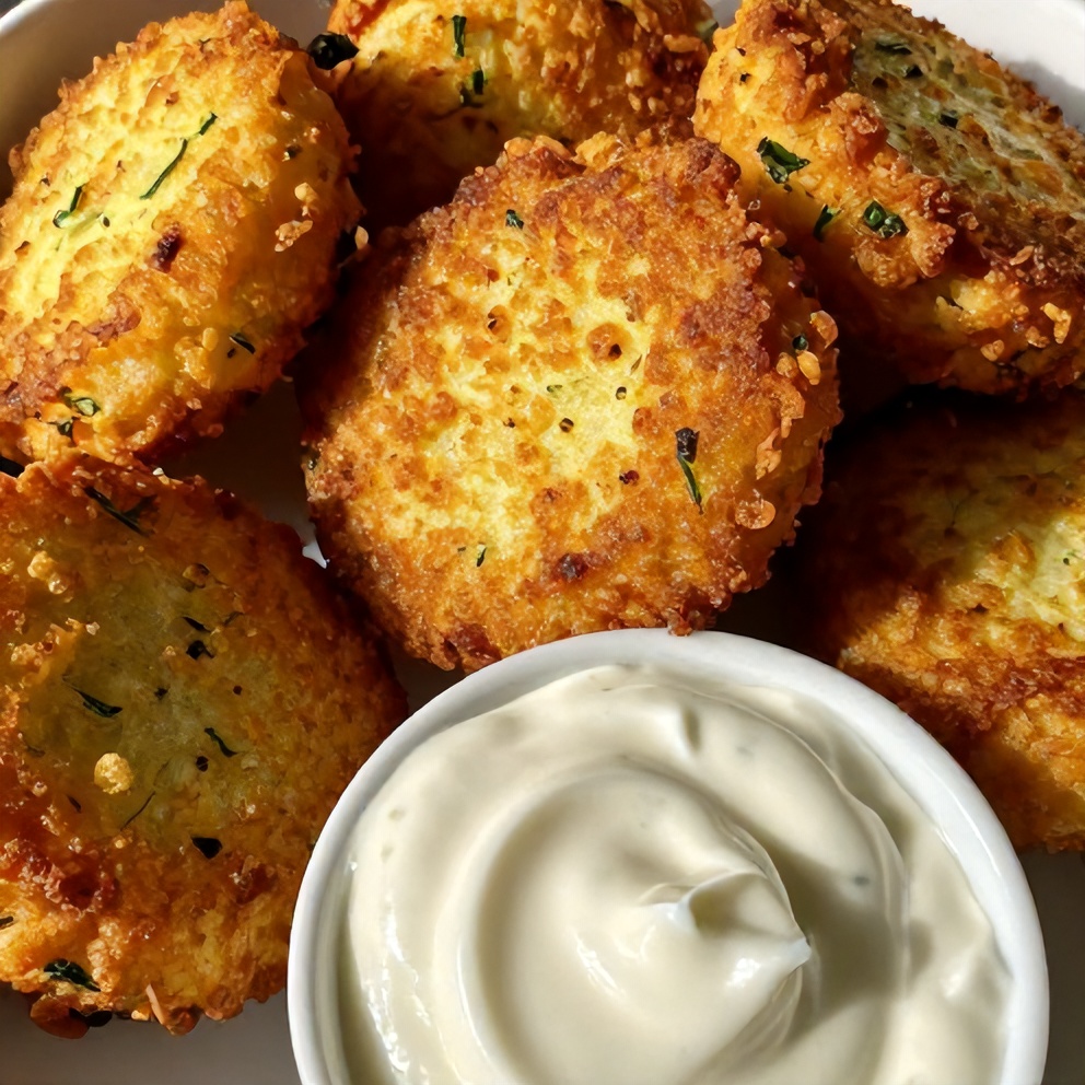keto zucchini parmesan fritters