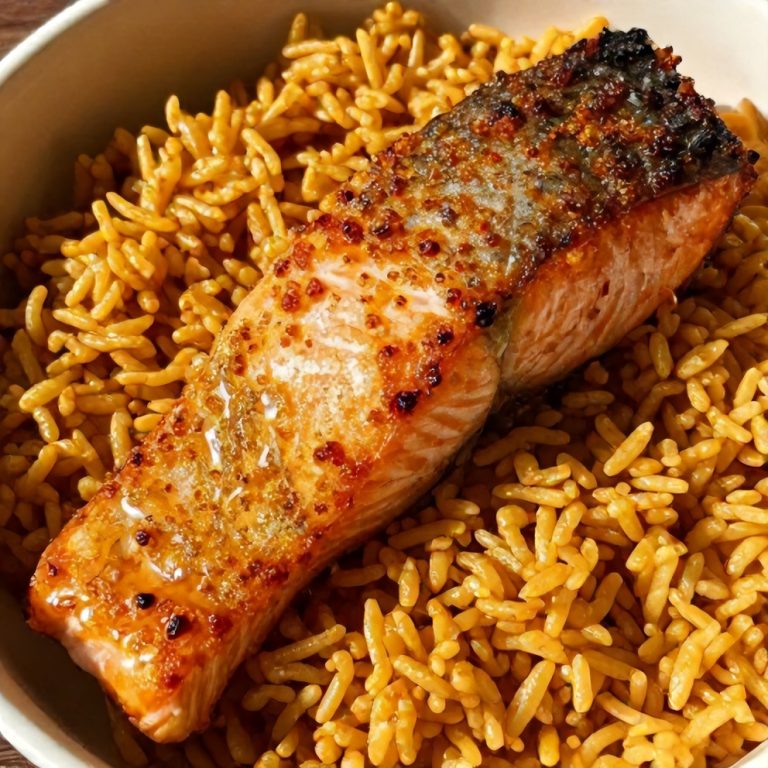 Korean Gochujang Salmon Rice Bowl