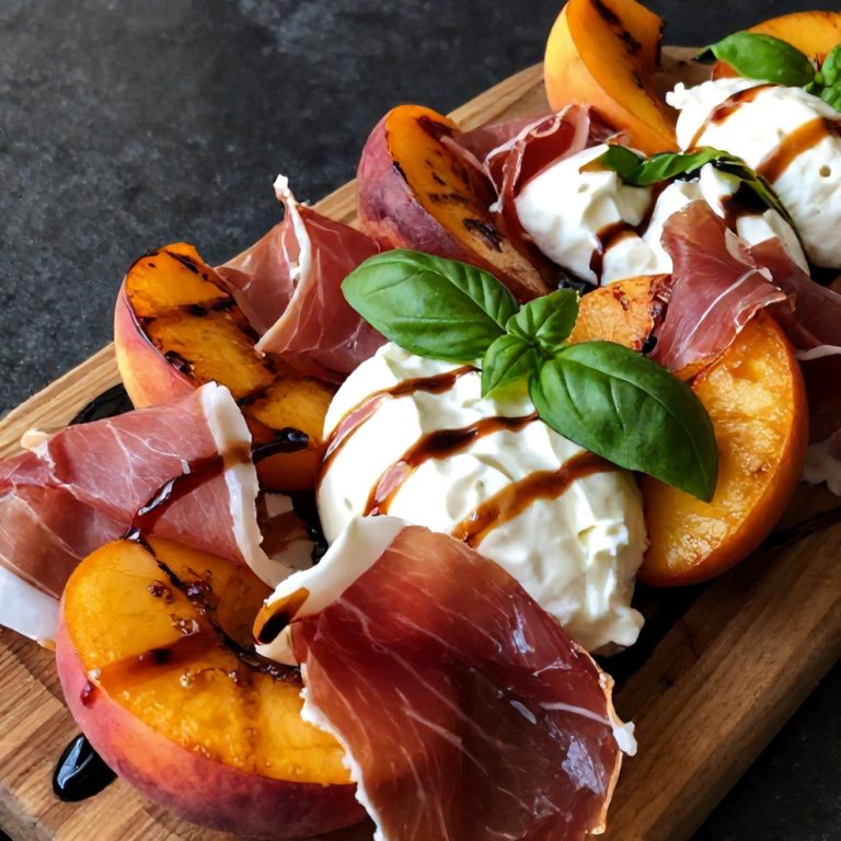 Mediterranean Grilled Peach Salad