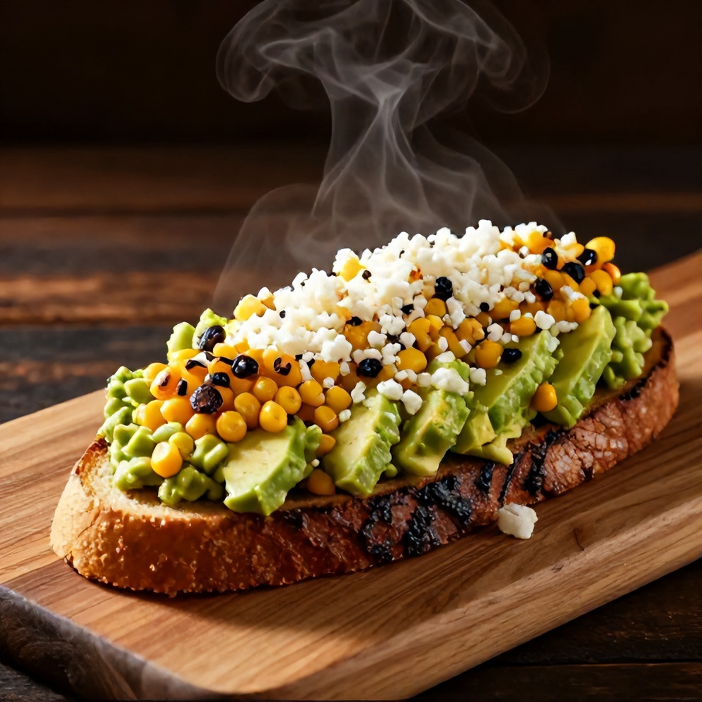 Mexican Street Corn Avocado Toast