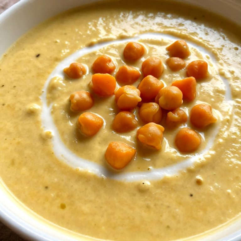 Moroccan Sweet Potato and Chickpea Soup