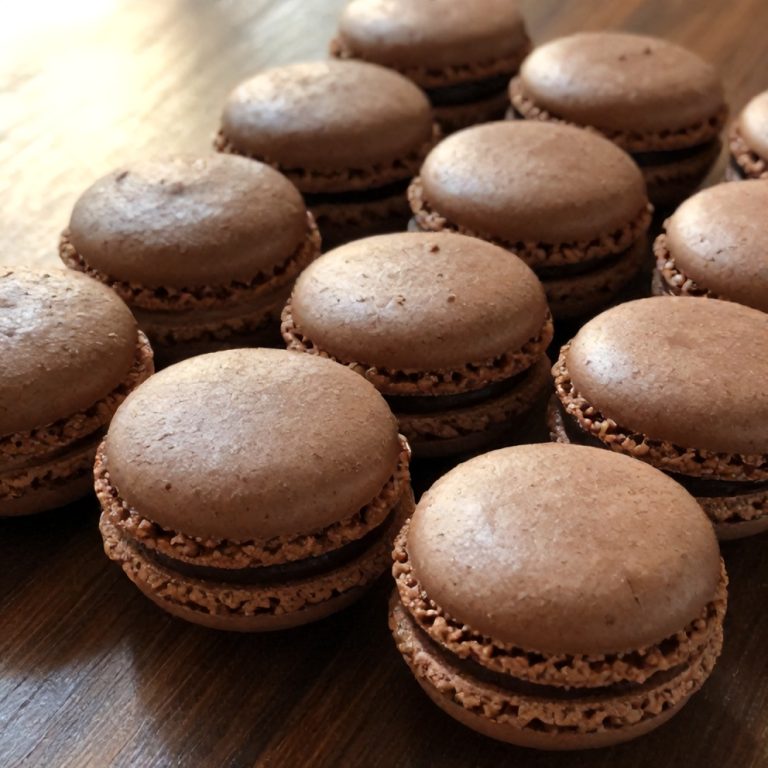 Perfect Chocolate Macarons