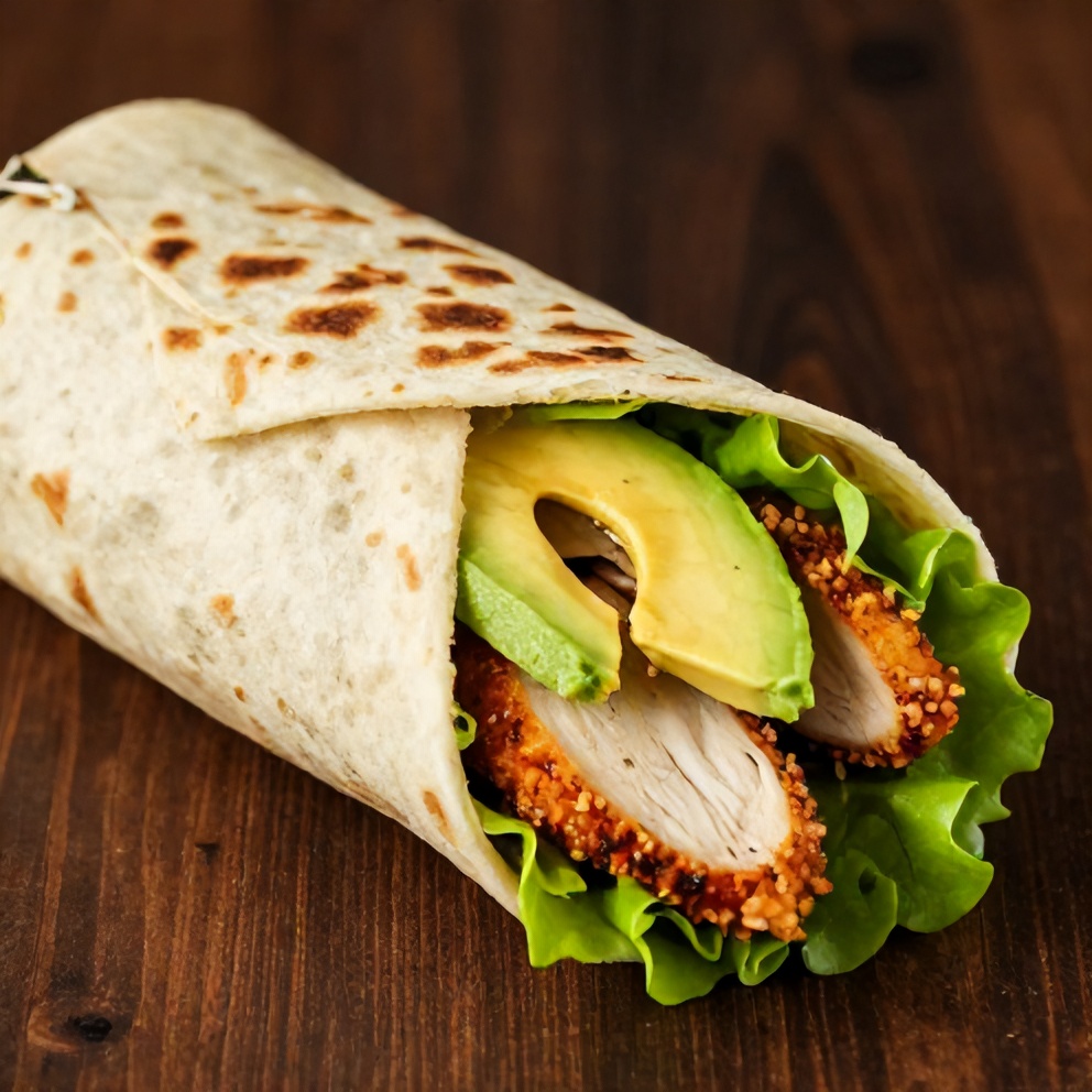 Quick Chicken Avocado Wrap