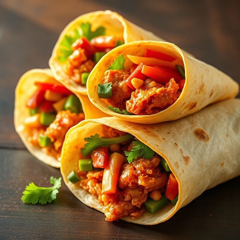 Quick Sweet Chili Chicken Wraps
