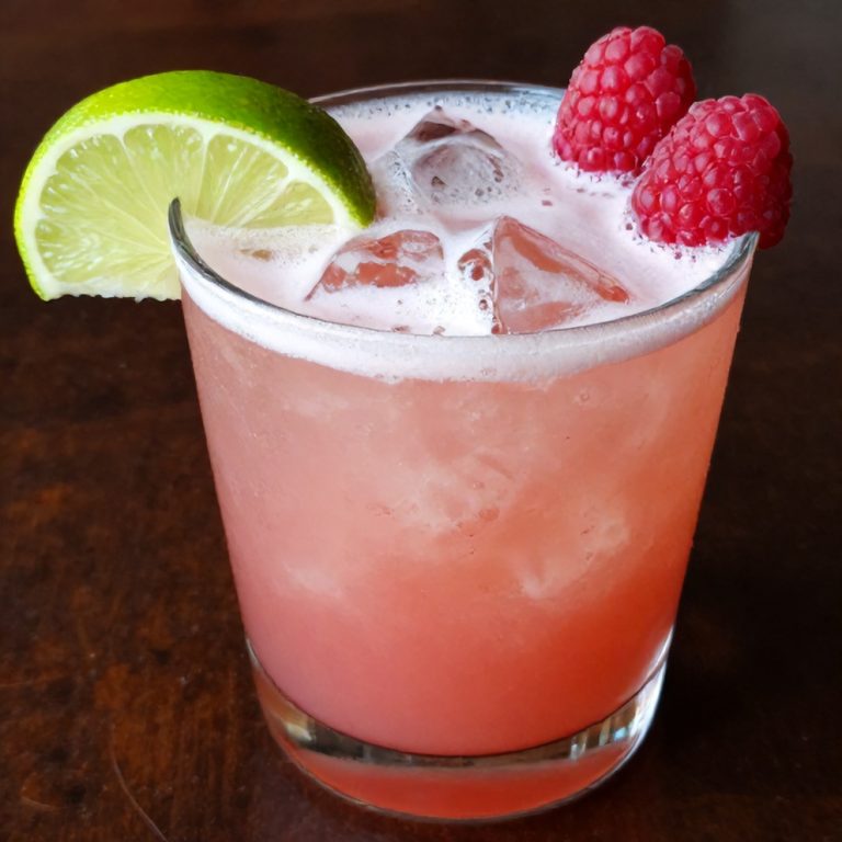 Raspberry Passionfruit Tequila Sour