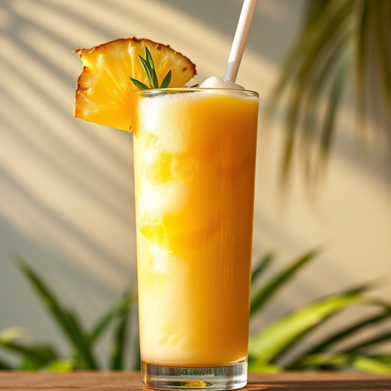 Refreshing Coconut Pineapple Cooler