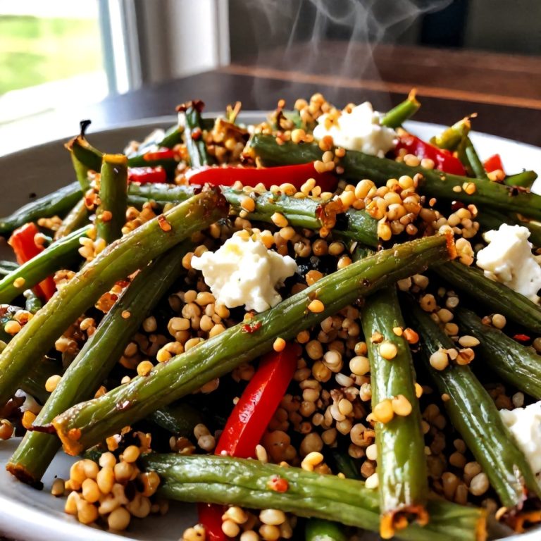 Roasted Green Bean Quinoa Salad