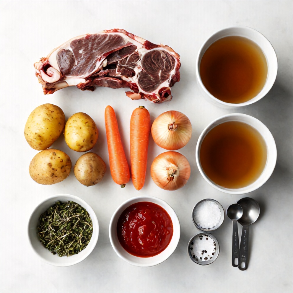 Raw Ingredients for Slow Cooker Chuck Roast