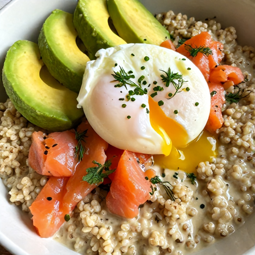 smoked salmon quinoa breakfast bowls