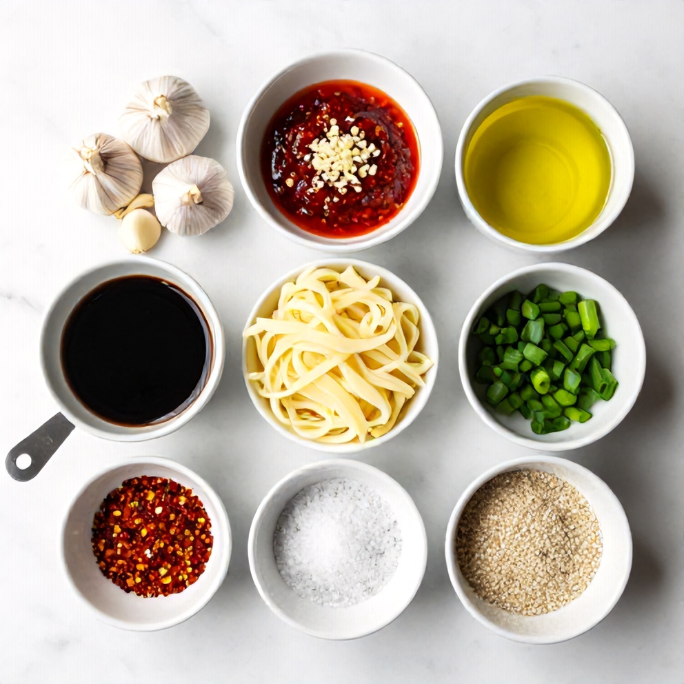 Ingredients for Spicy Potato Noodles
