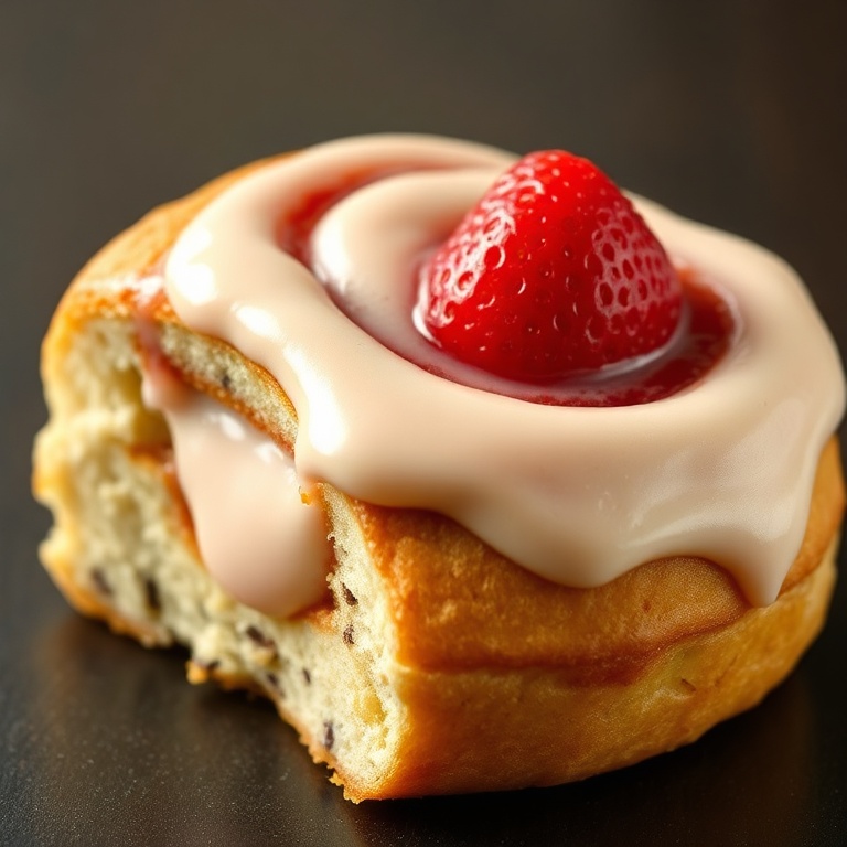 Strawberry Cheesecake Cinnamon Rolls