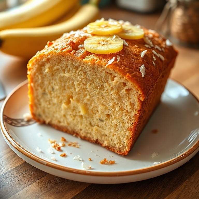 Tropical Coconut Pineapple Banana Bread