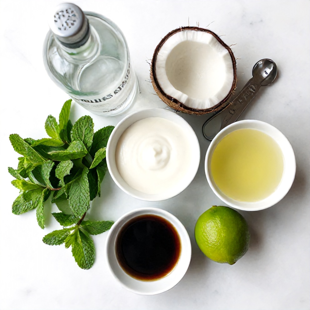 Ingredients for White Christmas Mojito