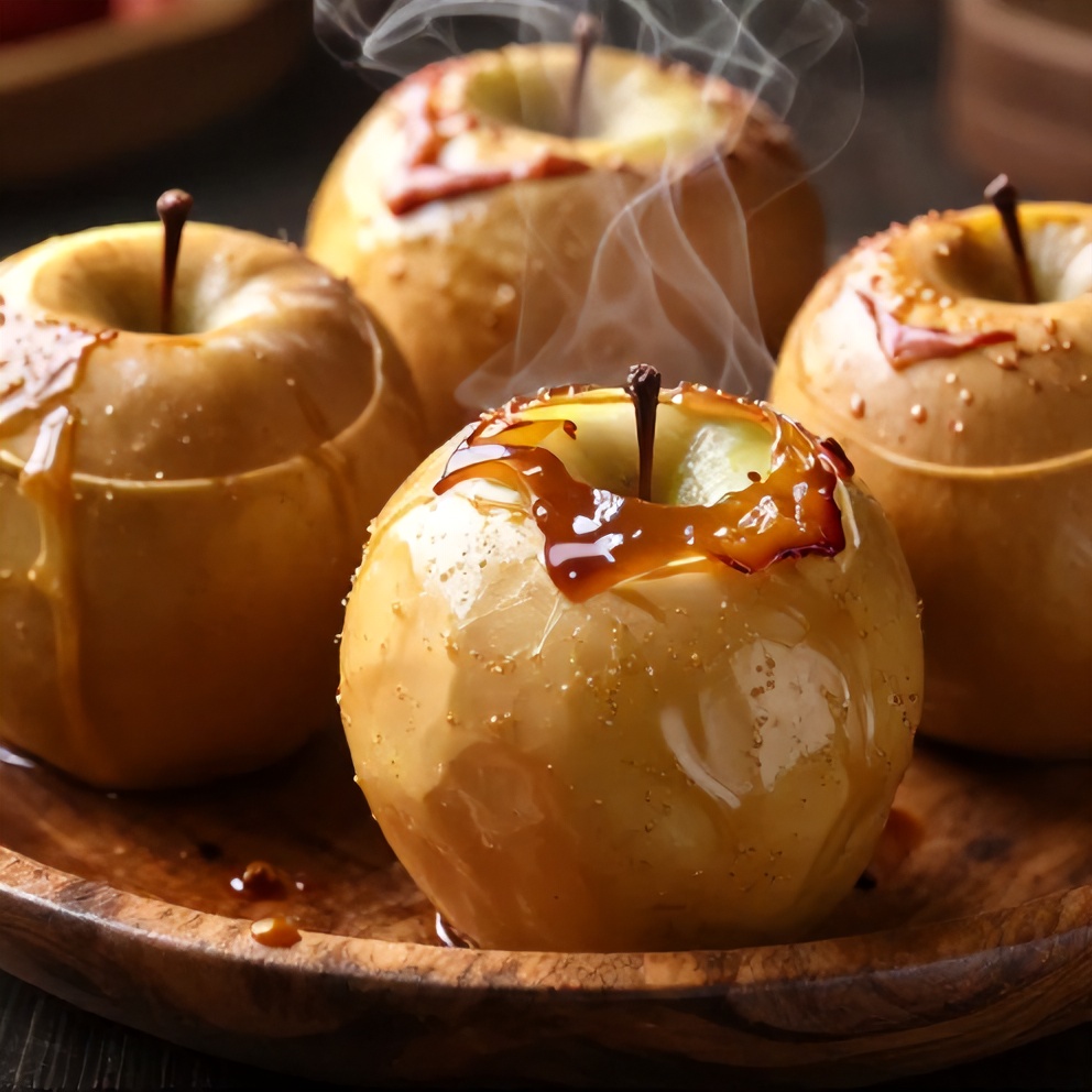 Baked Caramel Stuffed Apples