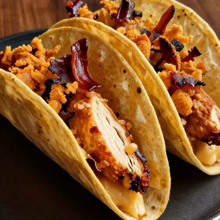 Baked Chicken Bacon Ranch Tacos