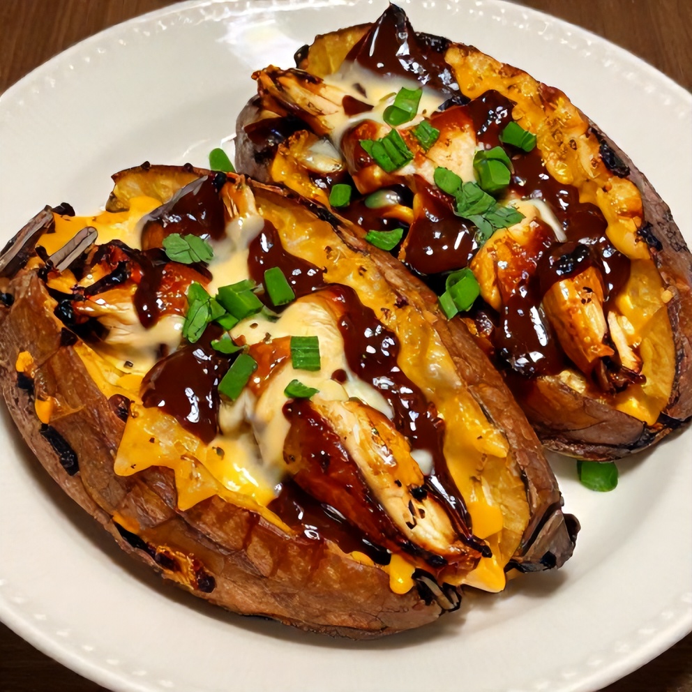 BBQ Chicken Stuffed Sweet Potatoes Final