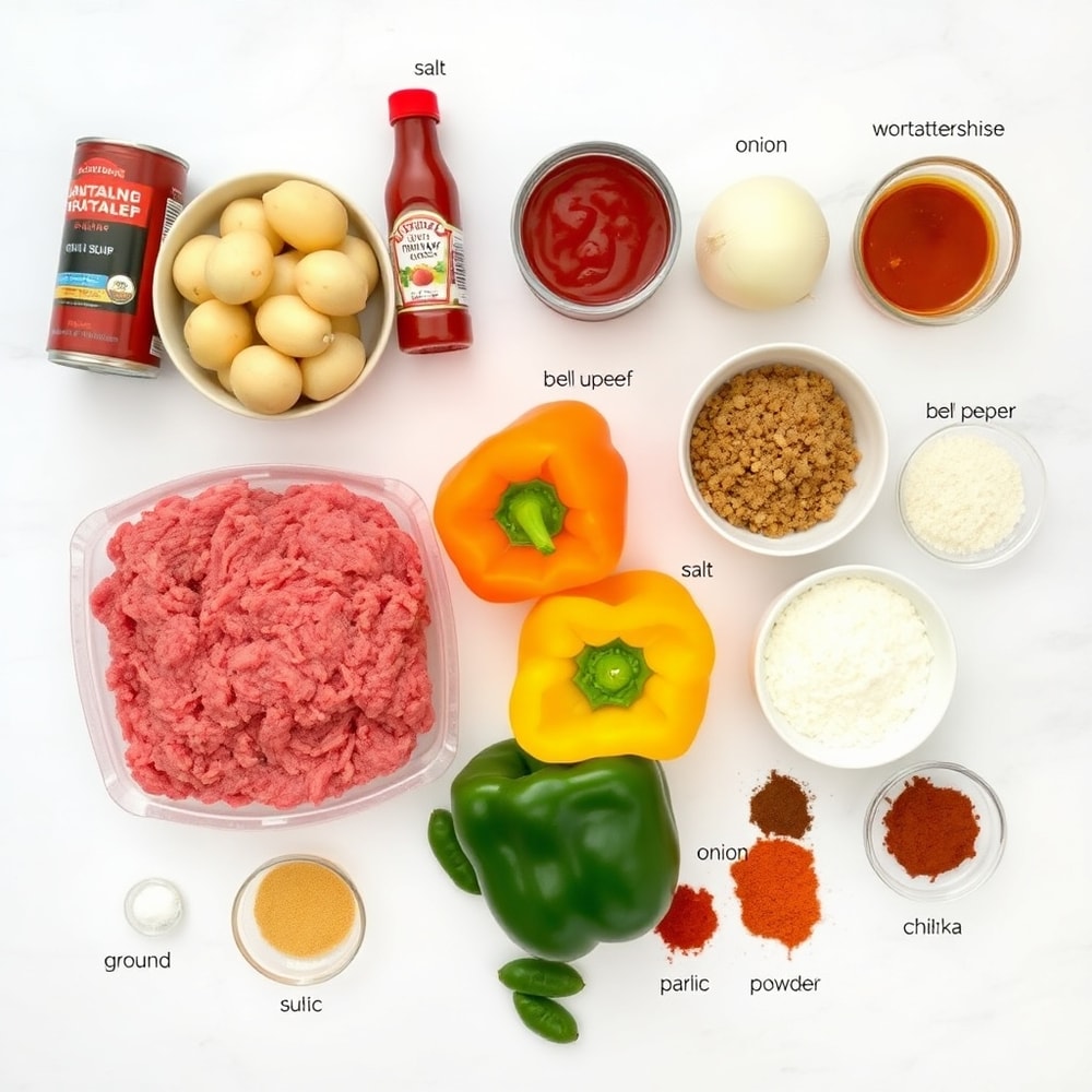 Sloppy Joe Potato Skillet Ingredients