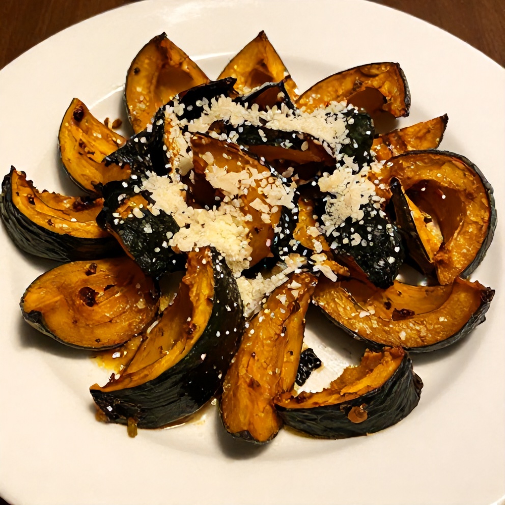 Plated Browned Butter Sage Roasted Acorn Squash