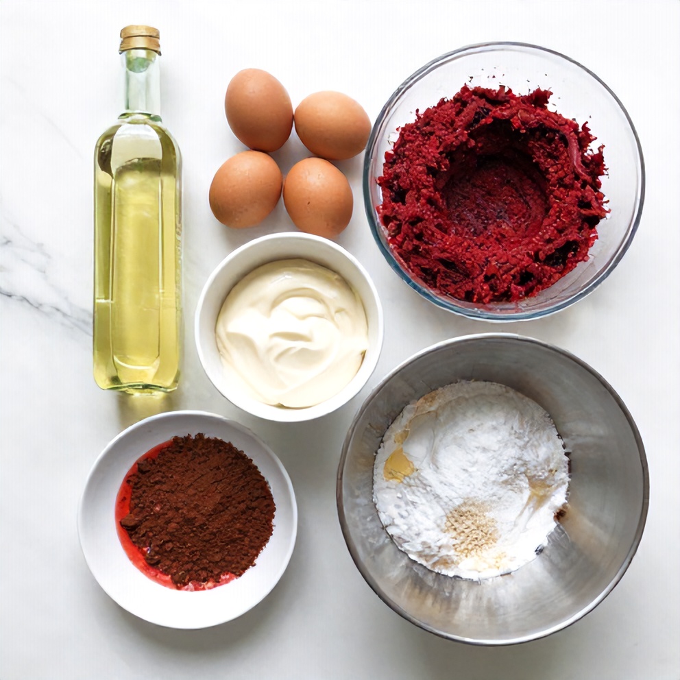 Red Velvet Cheesecake Swirl Cake Ingredients