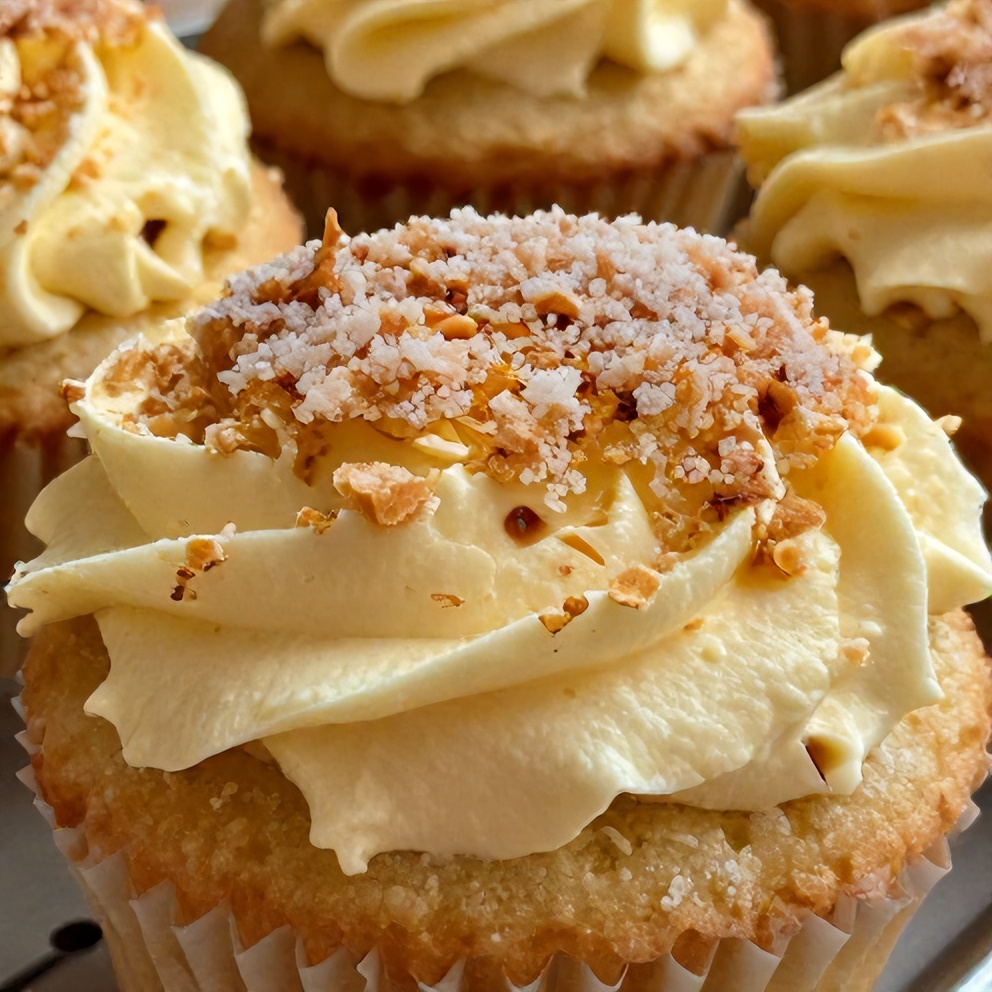 Vanilla Bean Crème Brûlée Cheesecake Cupcakes