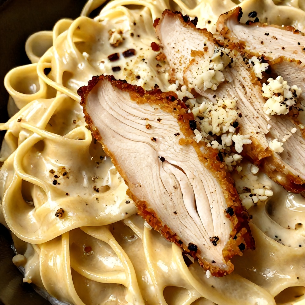creamy garlic parmesan chicken pasta
