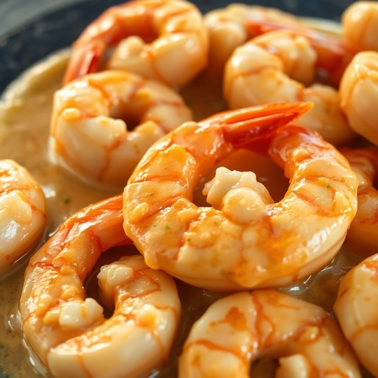 creamy garlic shrimp