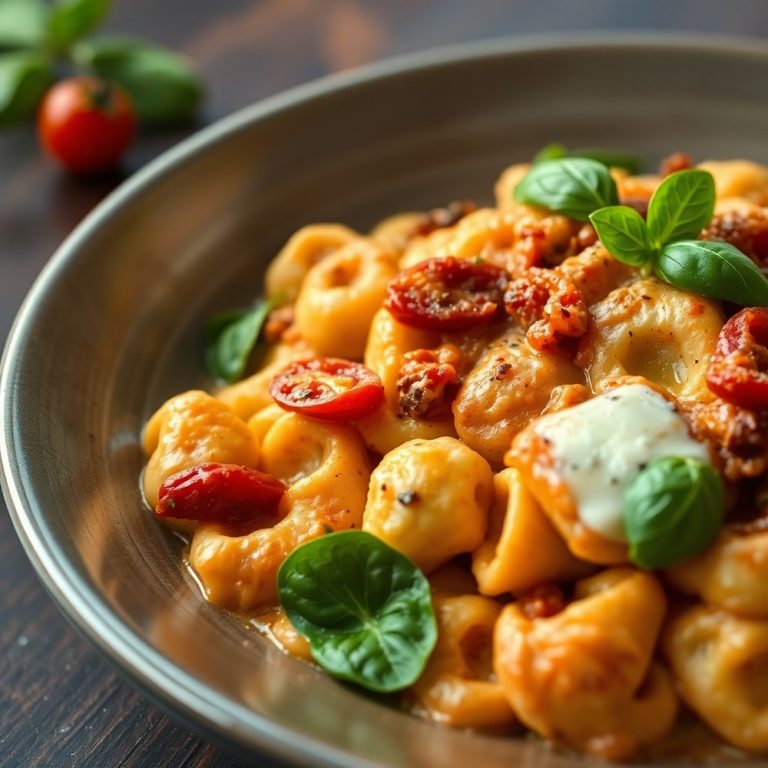 creamy sundried tomato gnocchi