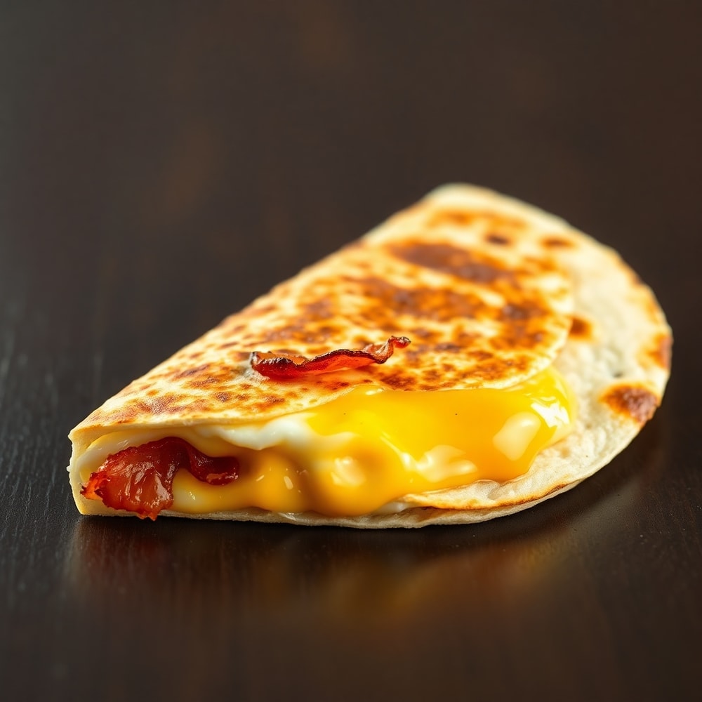 bacon egg cheese quesadillas