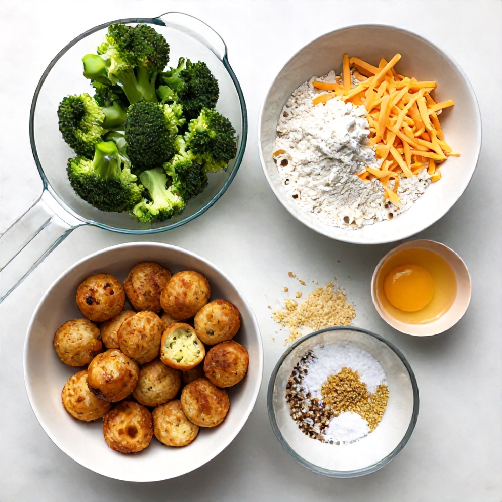 Broccoli Cheese Balls Ingredients