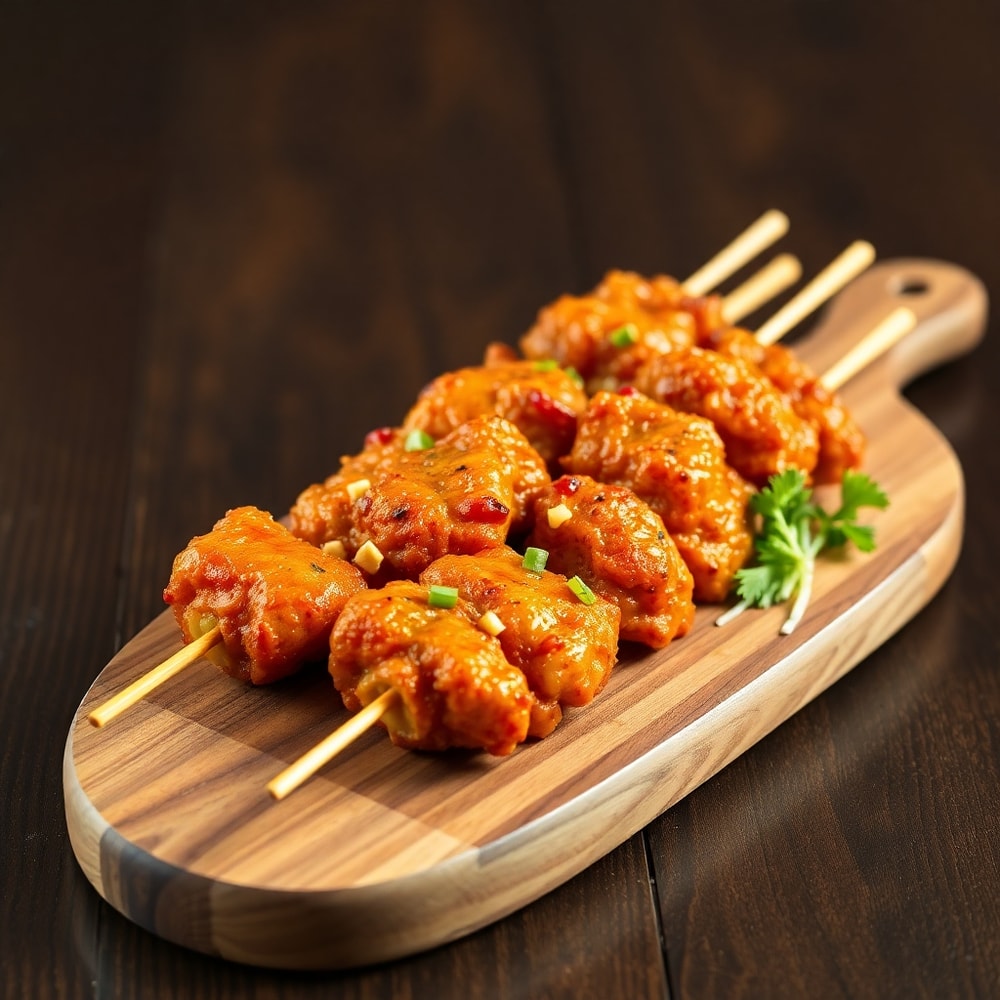 Bang Bang Chicken Skewers