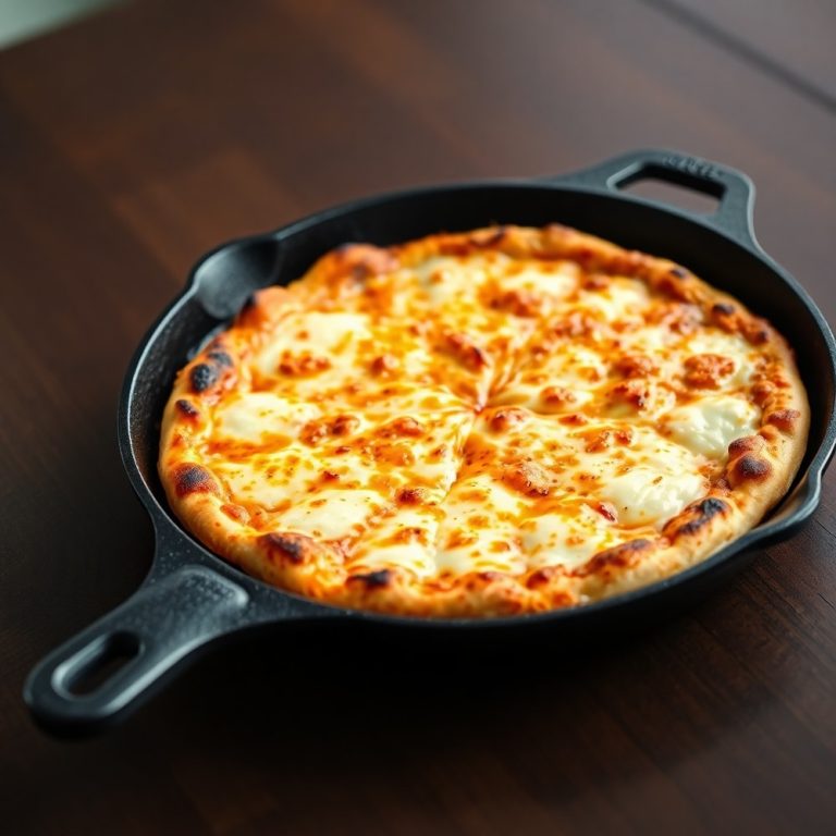 Crispy Cast Iron Skillet Pizza