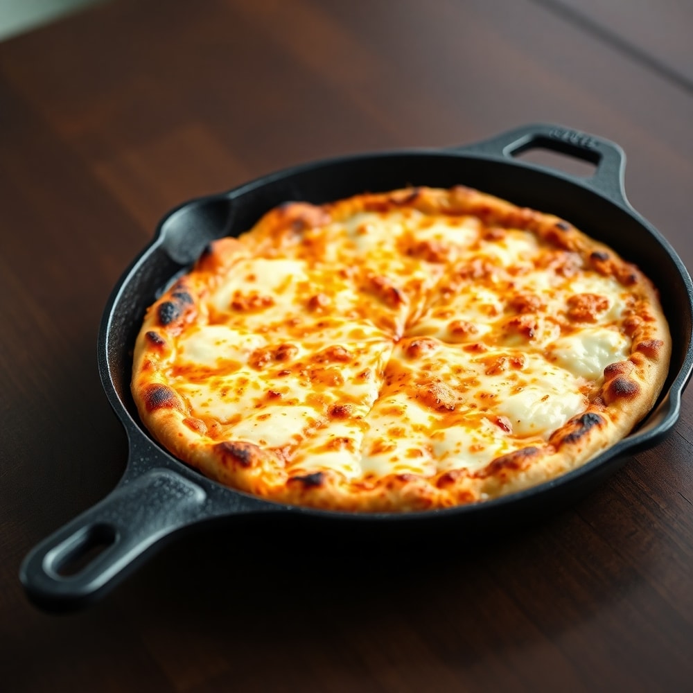 Crispy Cast Iron Skillet Pizza