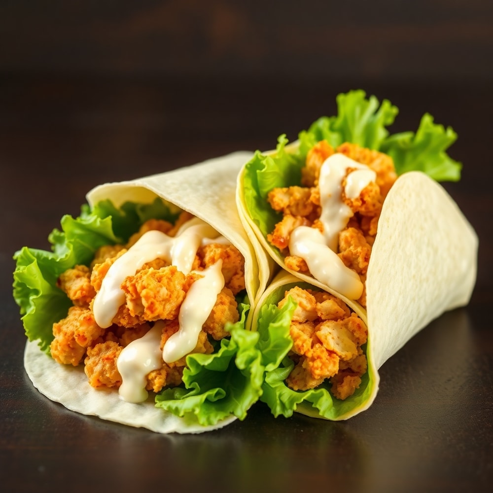 Crispy Chicken Caesar Wraps