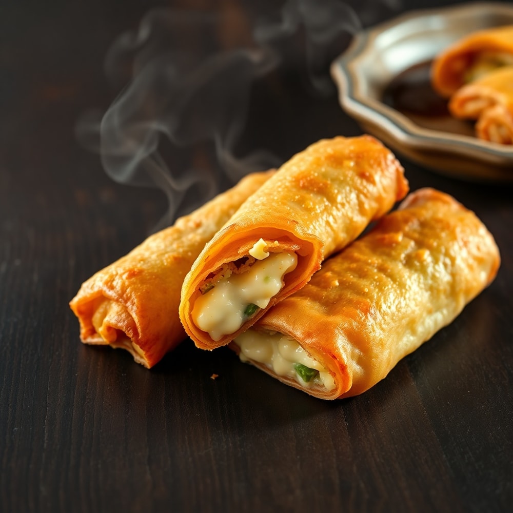 jalapeno popper egg rolls