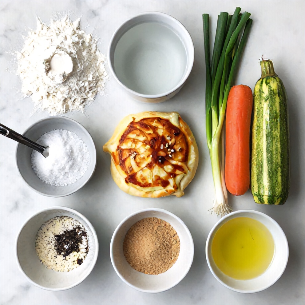 Raw ingredients for Crispy Korean Pancakes