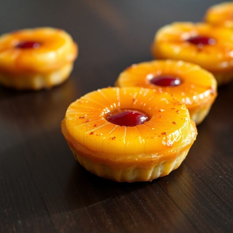 Pineapple Mascarpone Upside-Down Mini Cakes