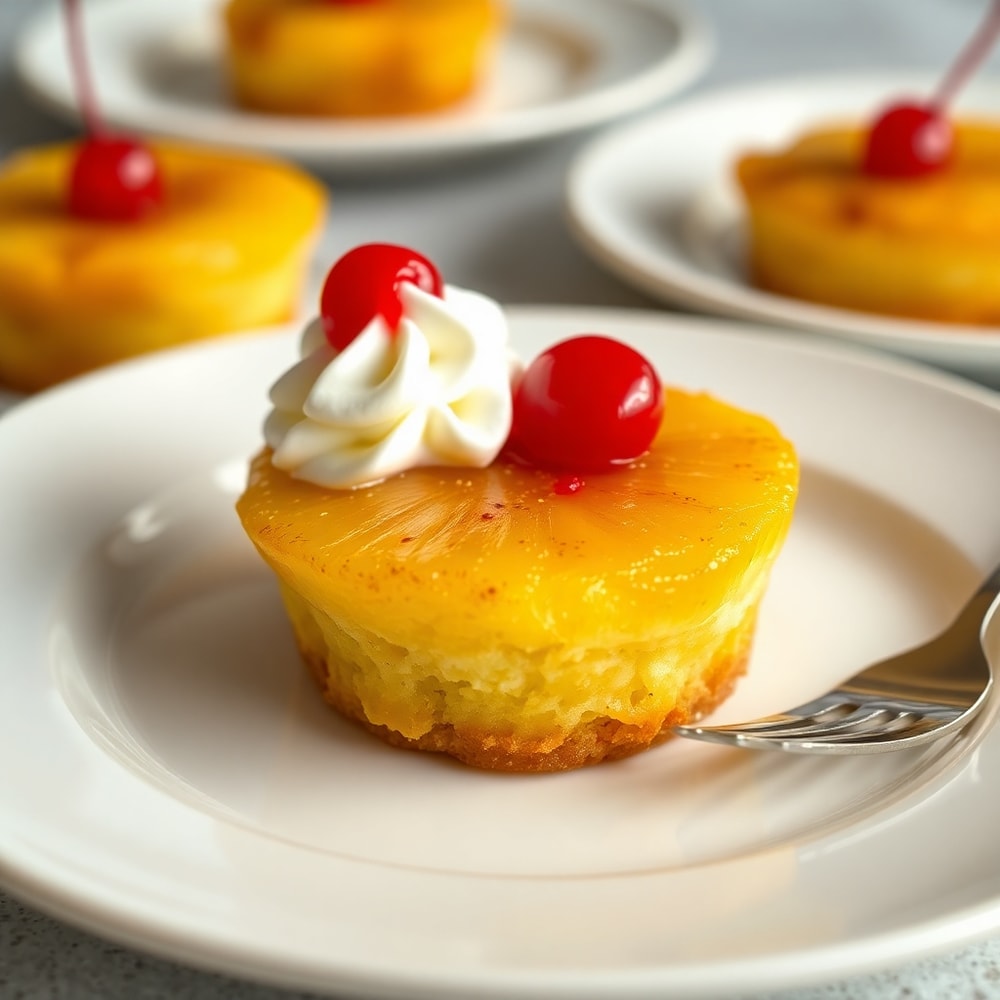 Pineapple Mascarpone Upside-Down Mini Cakes