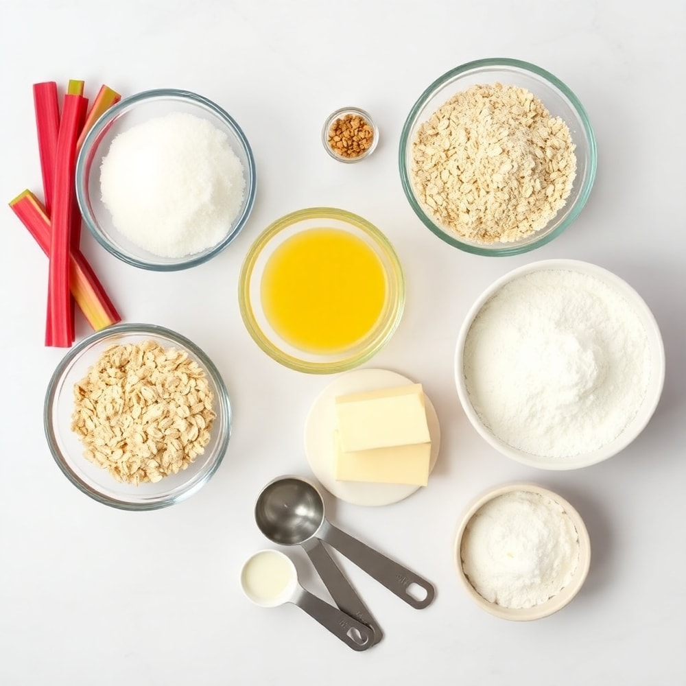 Rhubarb Bars Ingredients