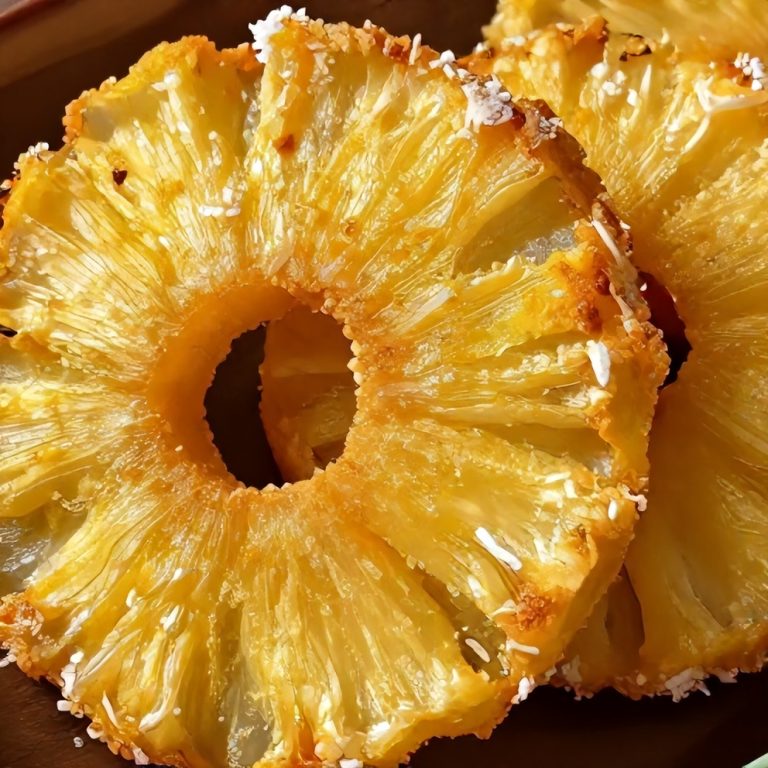 Crispy Rum-Soaked Fried Pineapple