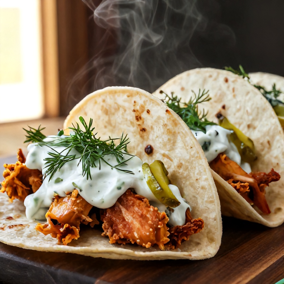 Dill Pickle Ranch Chicken Tacos