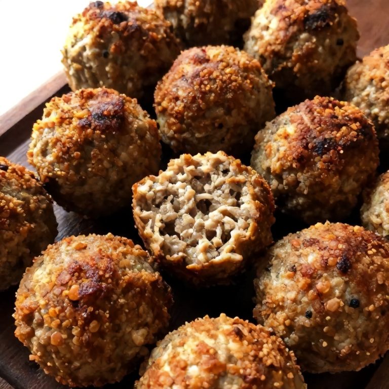 easy baked greek lentil meatballs