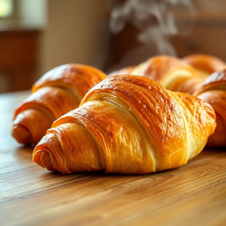 easy baked ham and cheese croissants