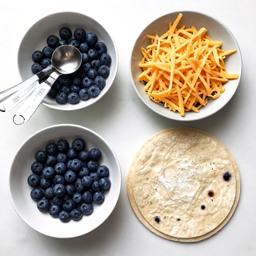 Blueberry Quesadilla Ingredients