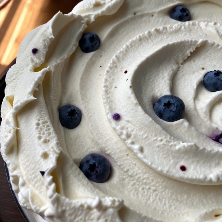 Easy Blueberry Marshmallow Whipped Cream Dessert