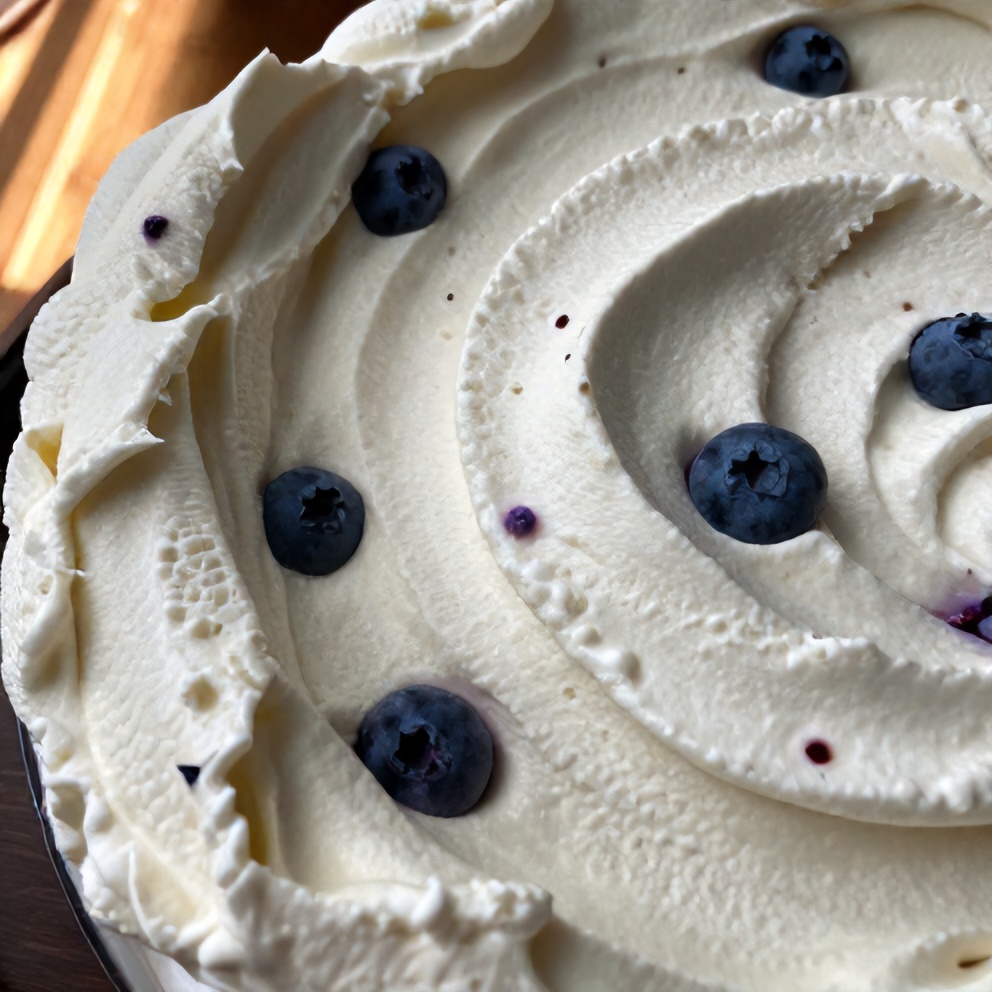 Easy Blueberry Marshmallow Whipped Cream Dessert